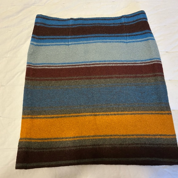 Toad & Co from Stitchfix NWOT SZ M Multicolor 100% Wool Skirt - Picture 3 of 6